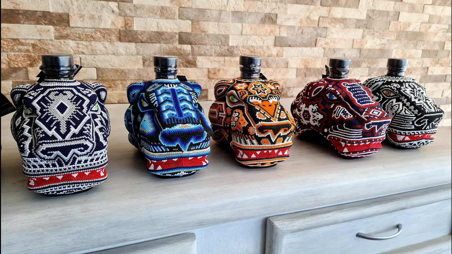 Botella Pantera Huichol