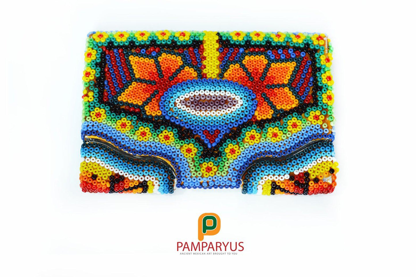 Tarjetero Huichol Arte Huichol - Pamparyus 