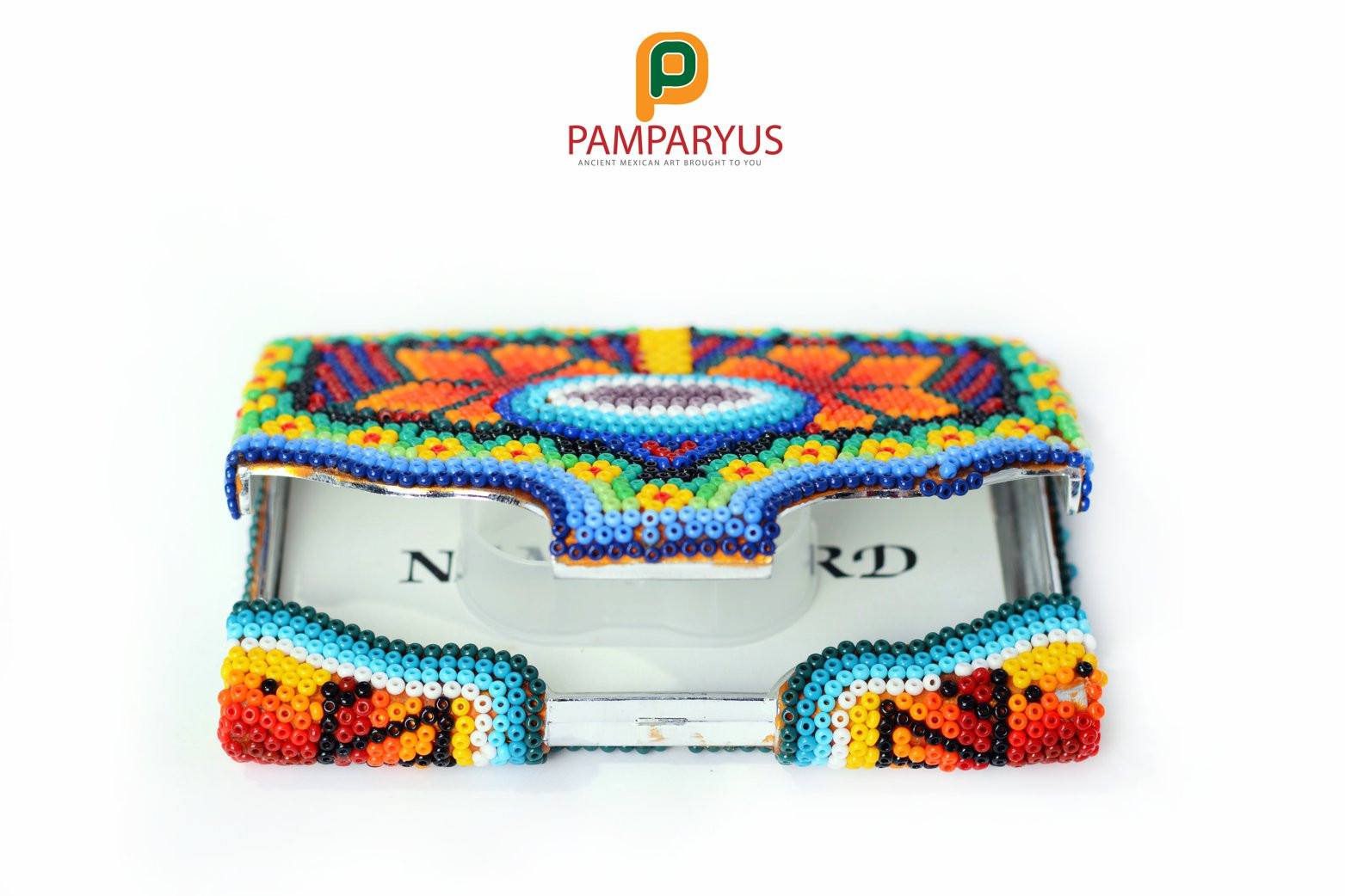 Tarjetero Huichol Arte Huichol - Pamparyus 