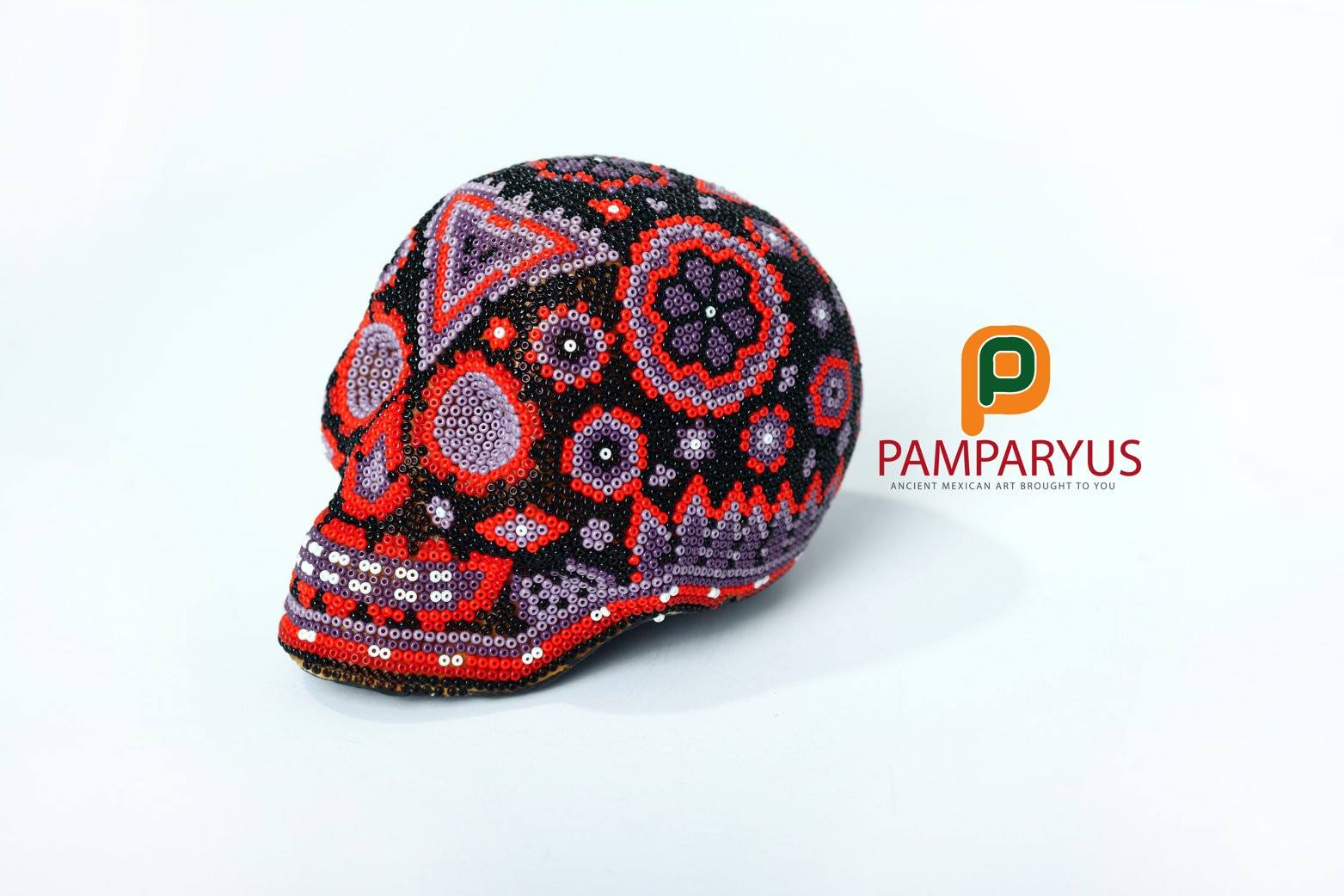 Craneo Calavera Huichol Arte Huichol - Pamparyus 