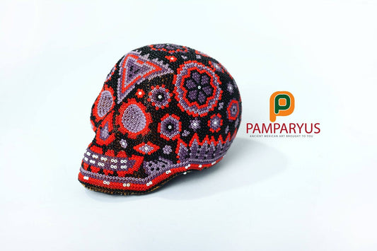 Craneo Calavera Huichol Arte Huichol - Pamparyus 