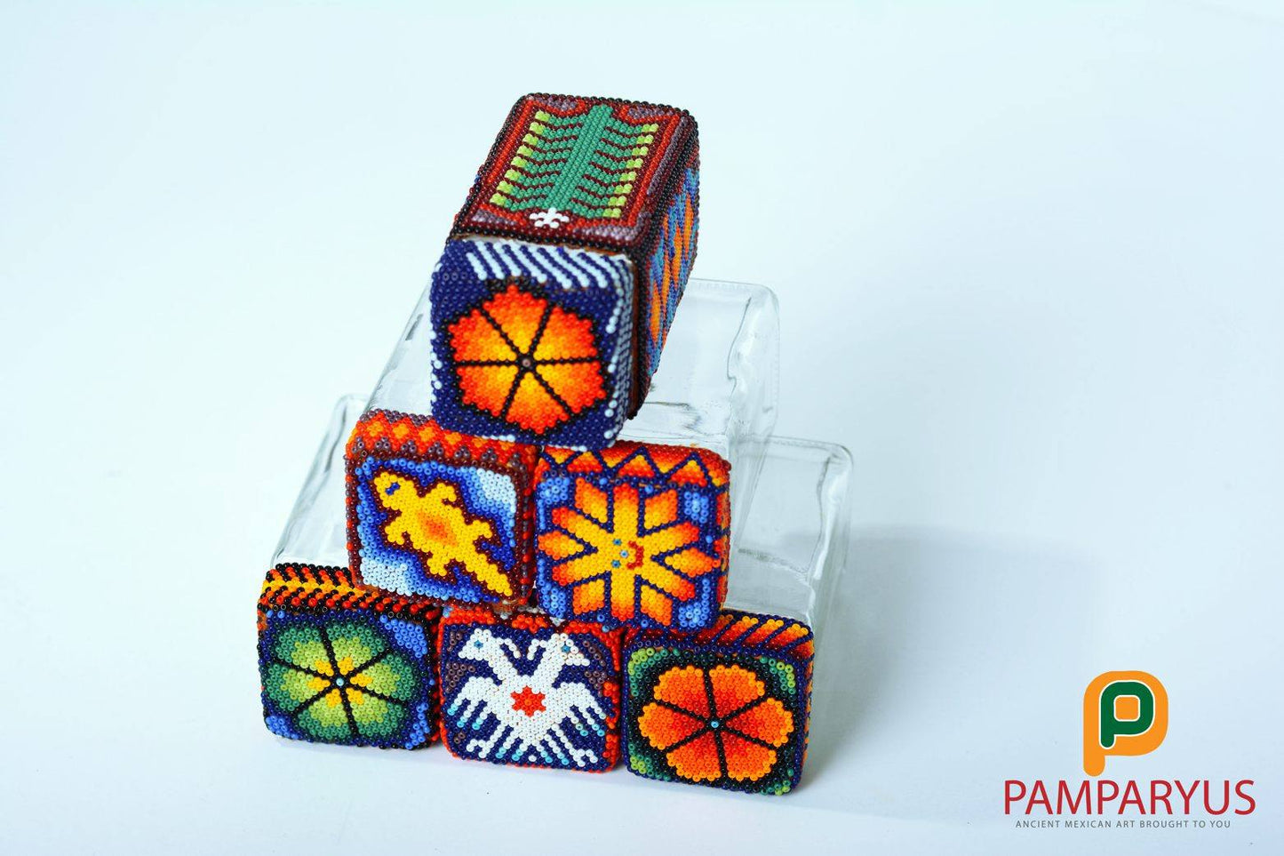 Huichol Beaded Species Container Arte Huichol - Pamparyus 