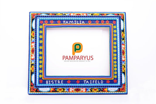 Porta Retrato Huichol Arte Huichol - Pamparyus 