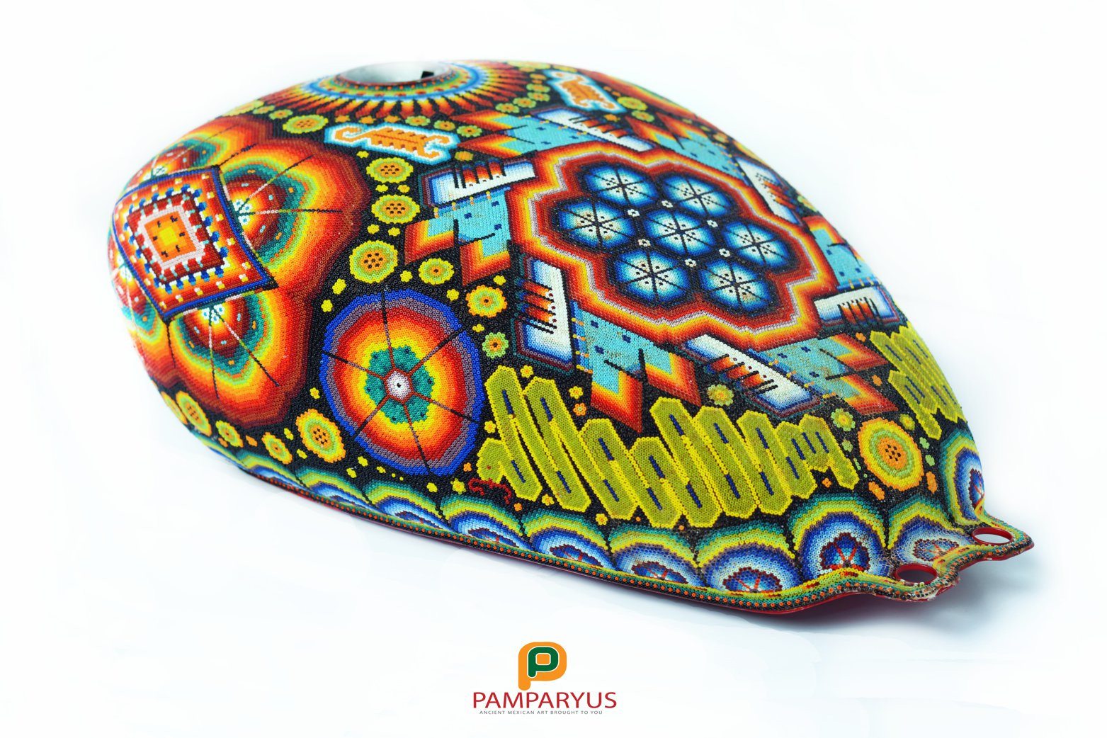 Personalización de tanque Huichol Arte Huichol - Pamparyus 
