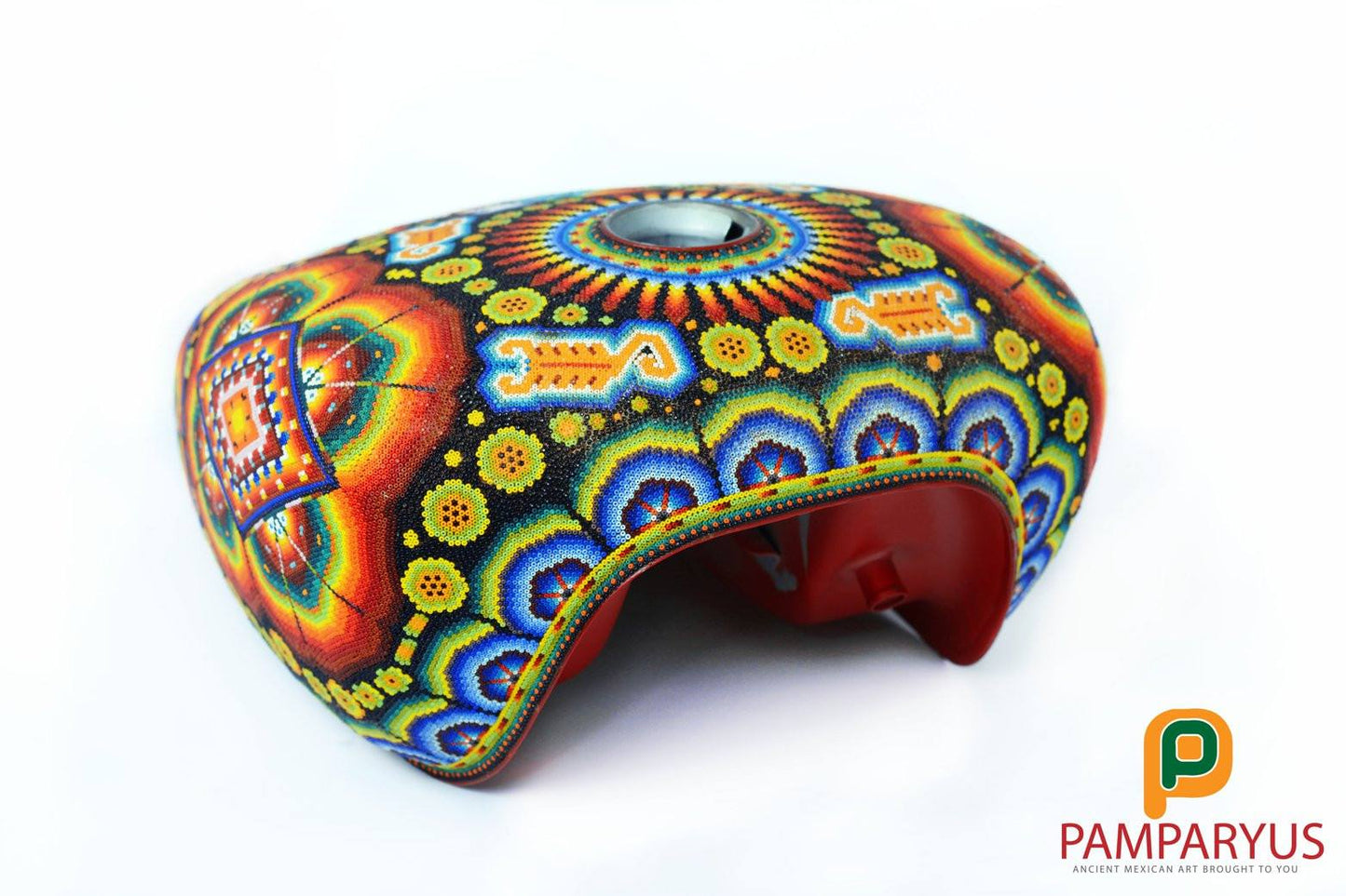 Personalización de tanque Huichol Arte Huichol - Pamparyus 