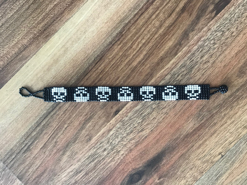 Pulsera Huichol Calavera - Pamparyus Arte Huichol - Pamparyus 