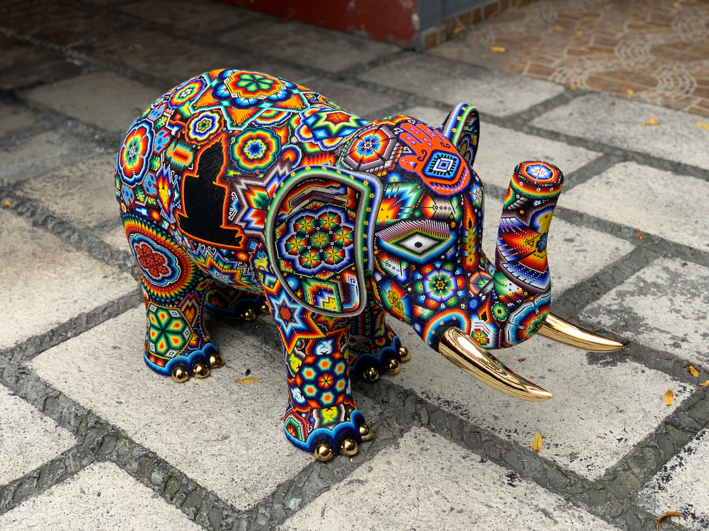Elefante Huichol Buddha - Pamparyus