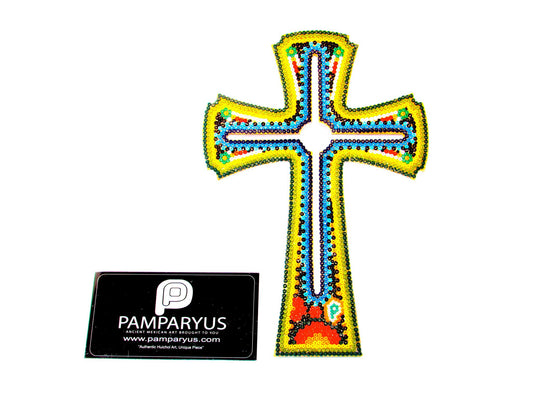 Cruz Huichol Arte Huichol - Pamparyus 