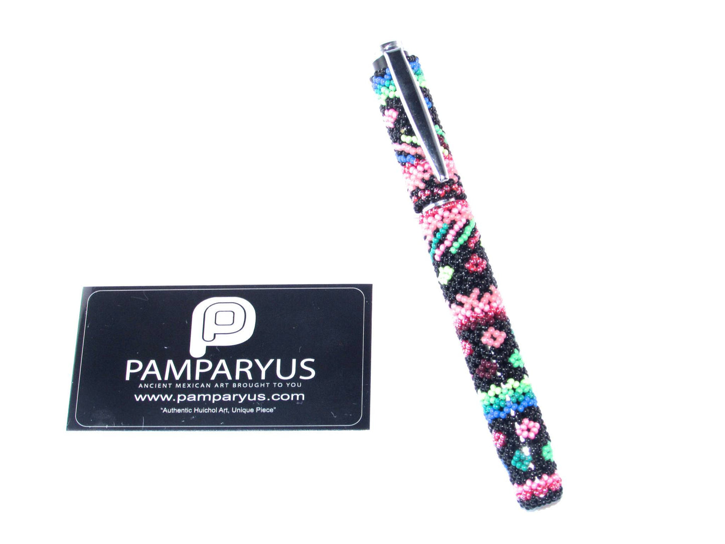 Pluma Bolígrafo Huichol Arte Huichol - Pamparyus 