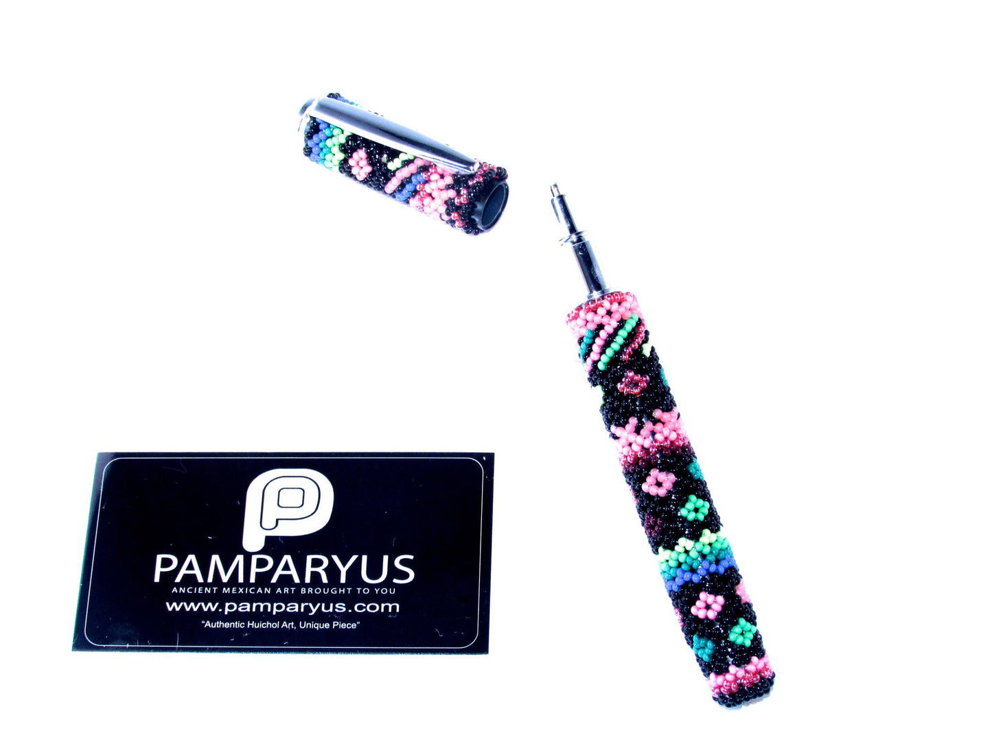Pluma Bolígrafo Huichol Arte Huichol - Pamparyus 