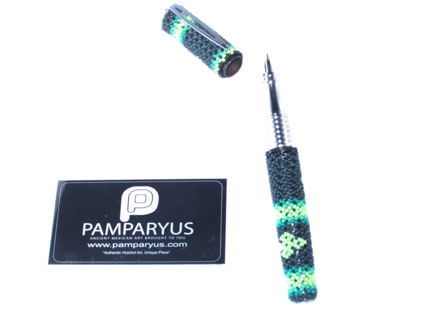 Pluma Bolígrafo Huichol Arte Huichol - Pamparyus 