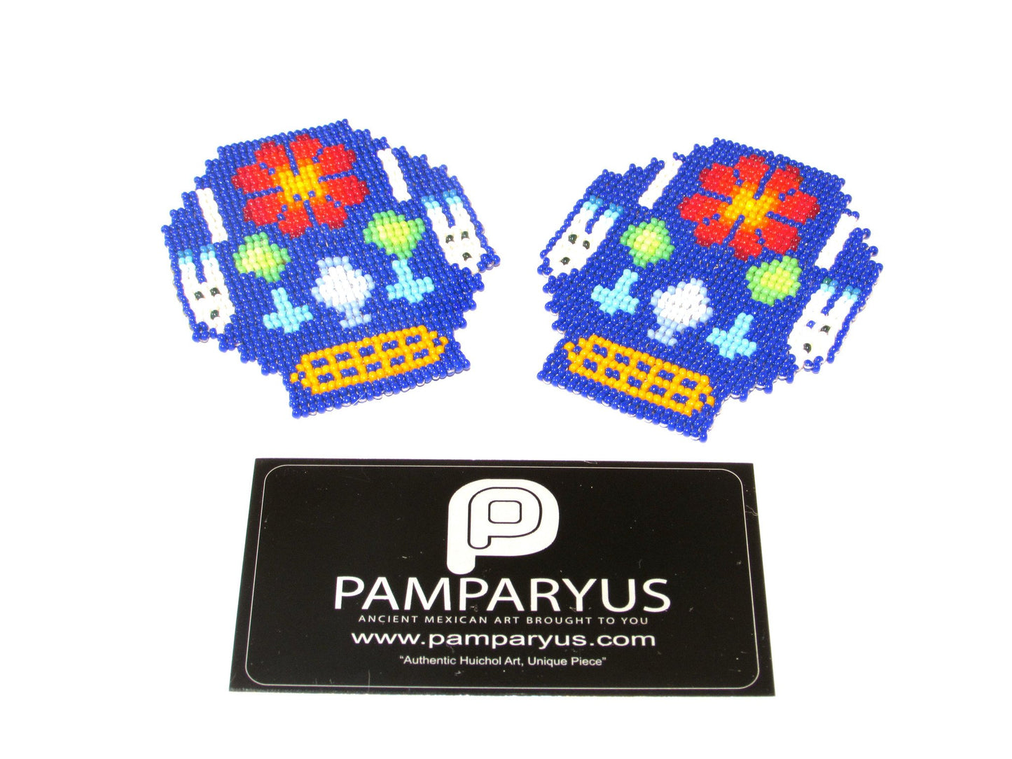 Parches Cráneo Huichol Arte Huichol - Pamparyus 