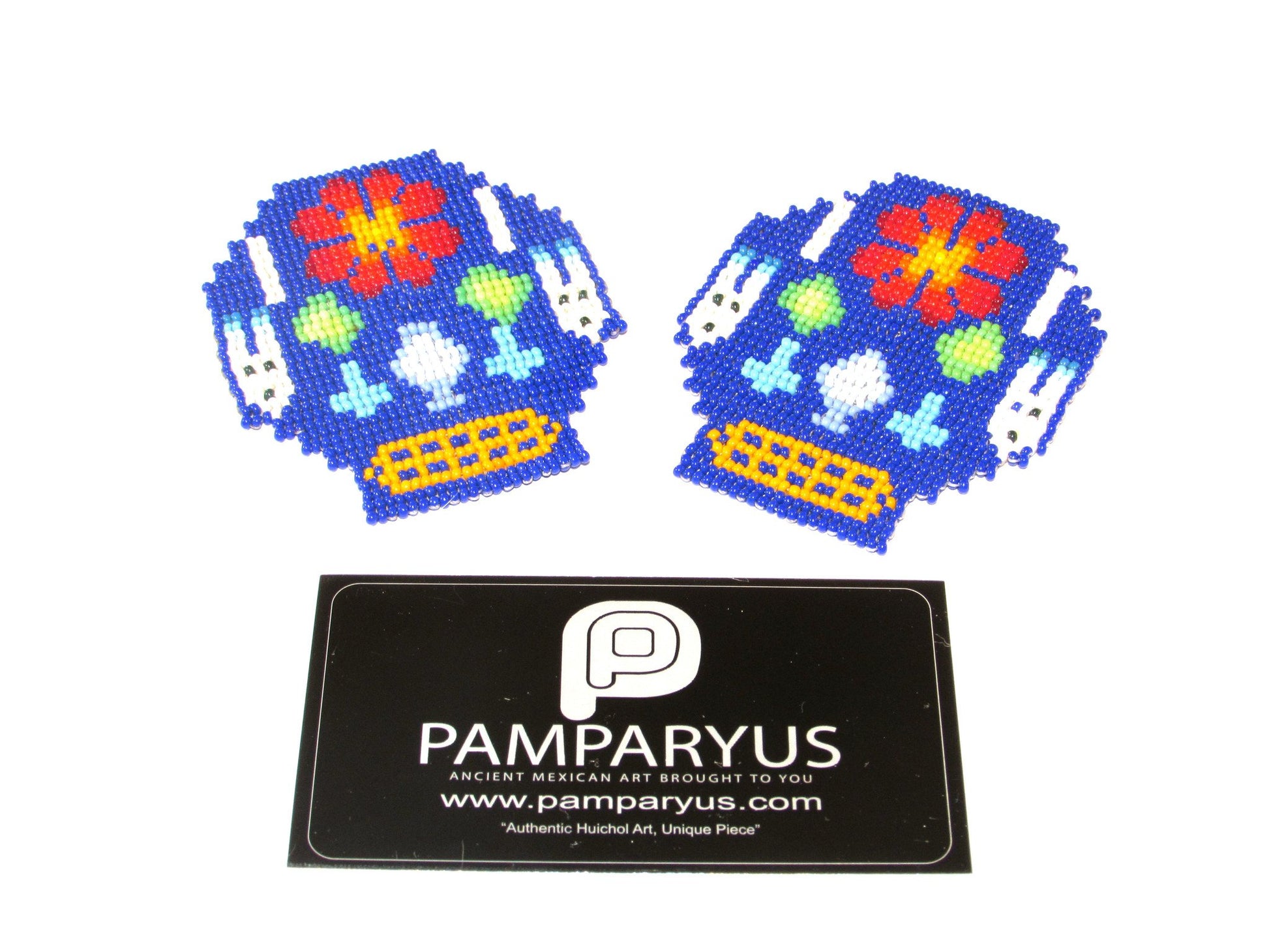 Parches Cráneo Huichol Arte Huichol - Pamparyus 