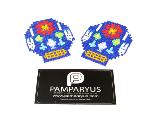 Parches Cráneo Huichol Arte Huichol - Pamparyus 