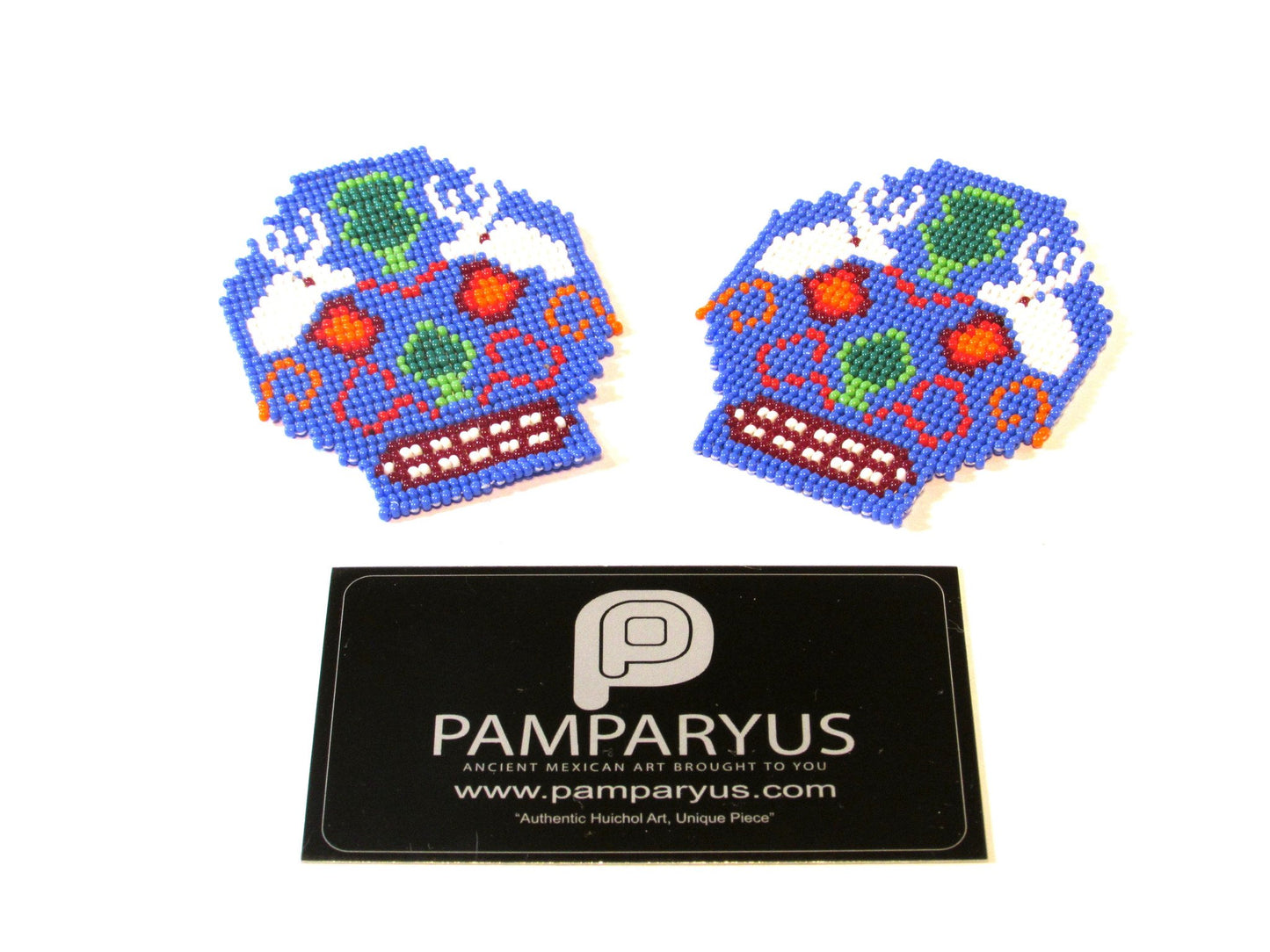 Parches Cráneo Huichol Arte Huichol - Pamparyus 