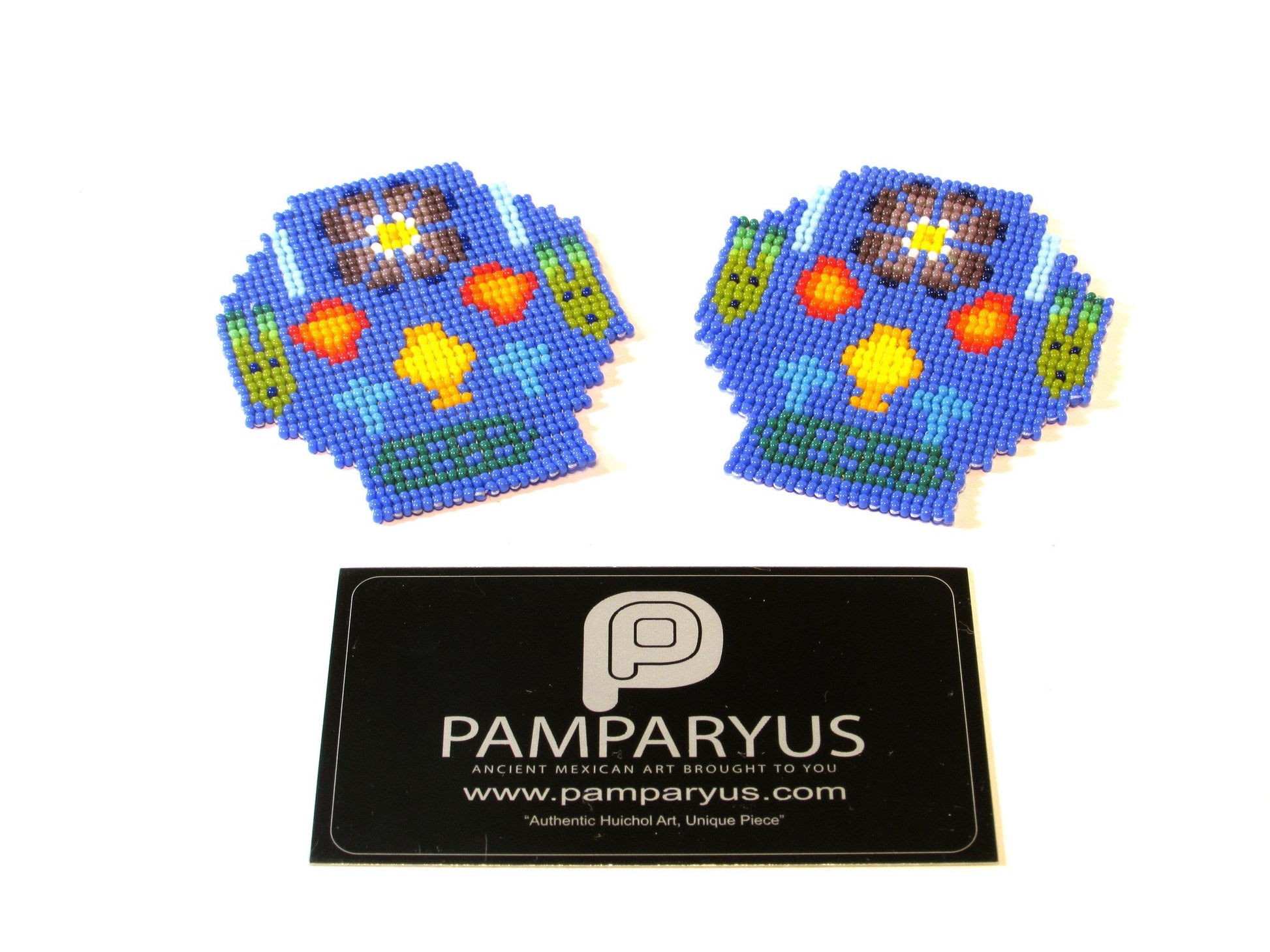 Parches Cráneo Huichol Arte Huichol - Pamparyus 