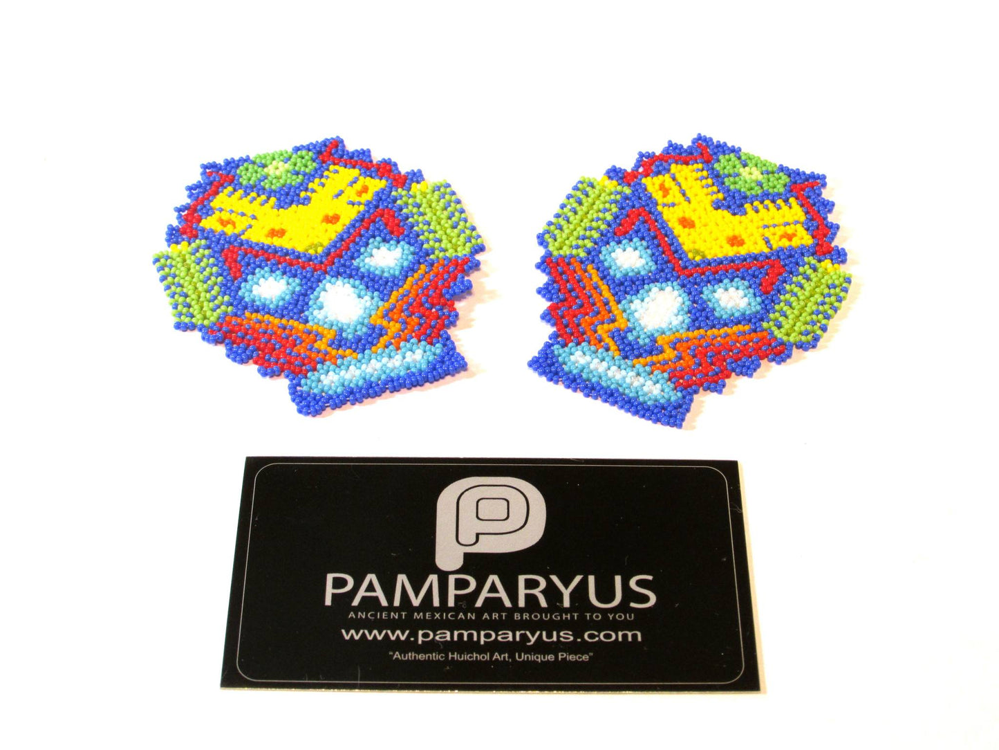 Parches Cráneo Huichol Arte Huichol - Pamparyus 
