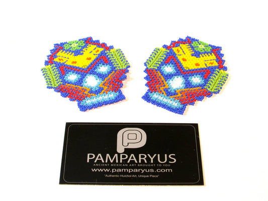 Parches Cráneo Huichol Arte Huichol - Pamparyus 