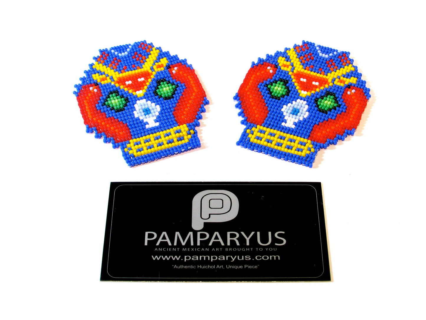 Parches Cráneo Huichol Arte Huichol - Pamparyus 