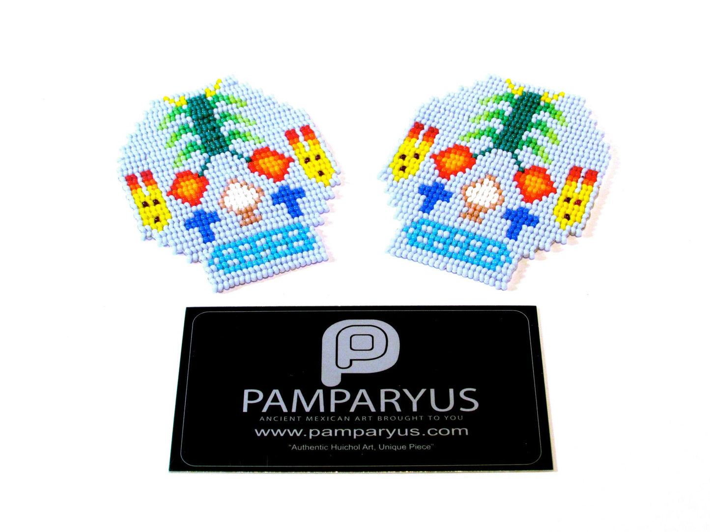 Parches Cráneo Huichol Arte Huichol - Pamparyus 