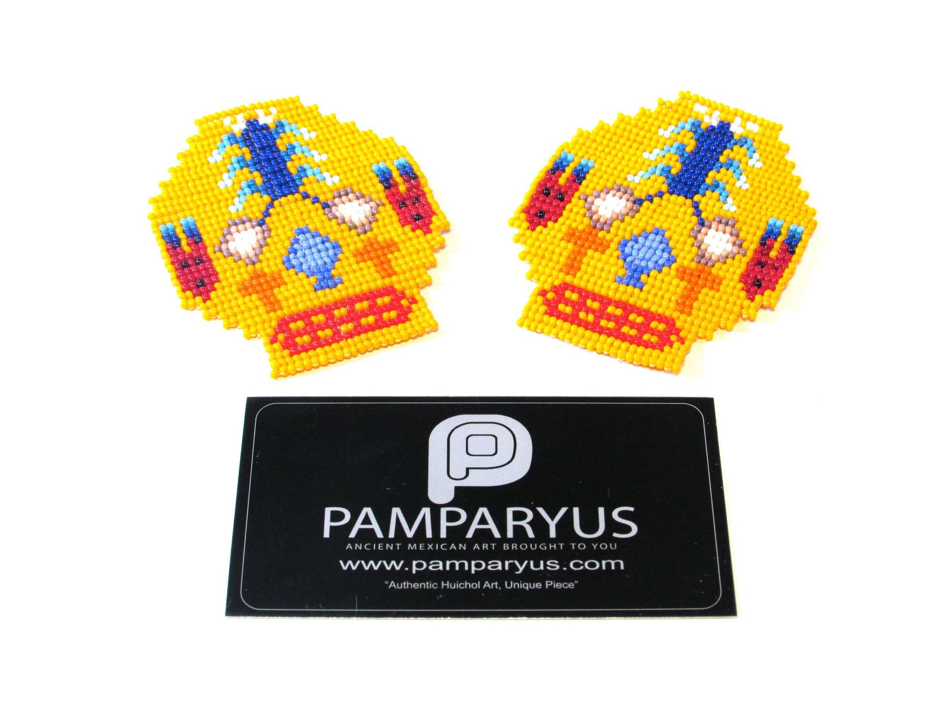 Parches Cráneo Huichol Arte Huichol - Pamparyus 