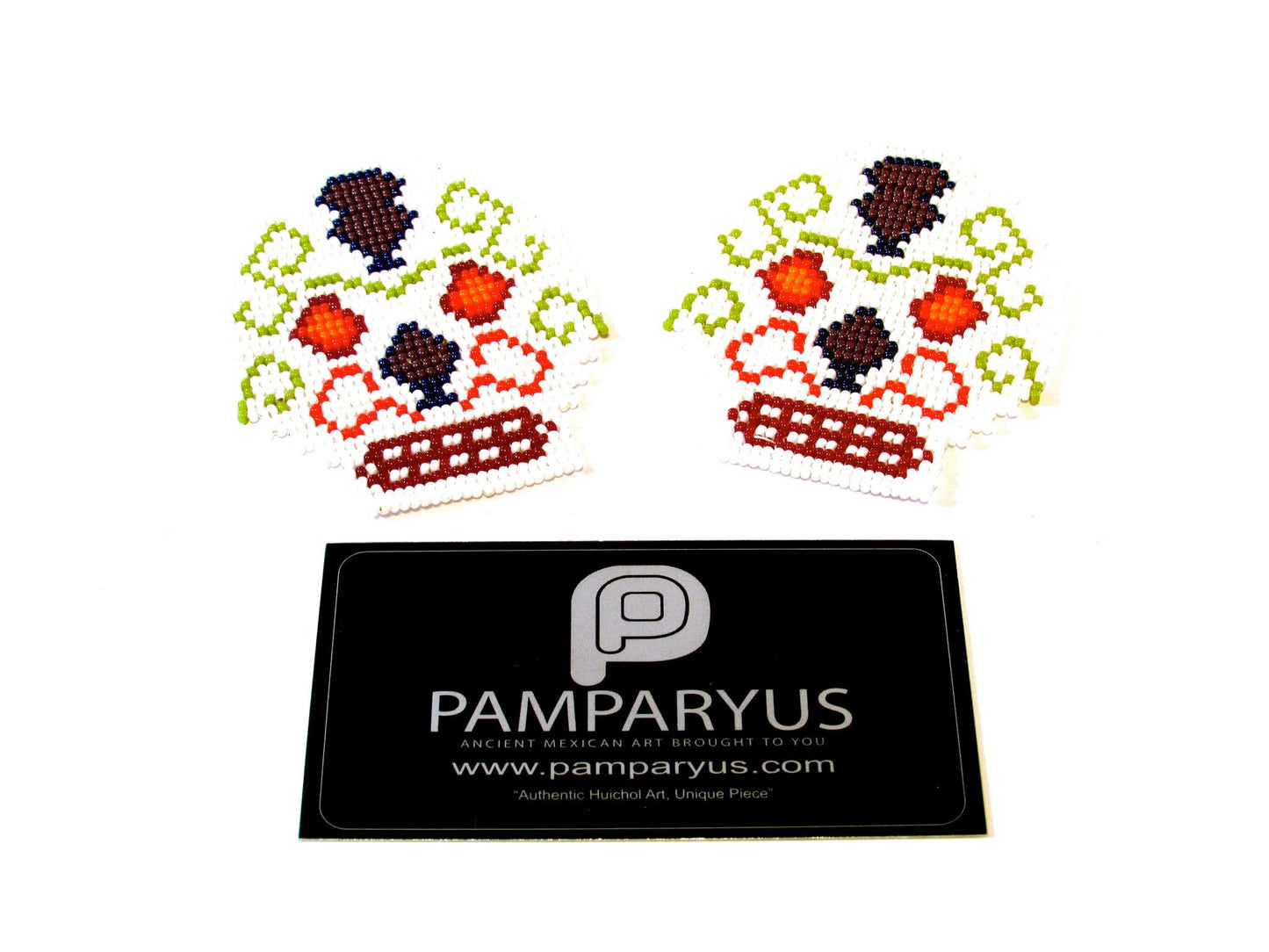 Parches Cráneo Huichol Arte Huichol - Pamparyus 