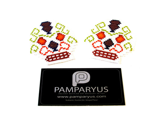 Parches Cráneo Huichol Arte Huichol - Pamparyus 