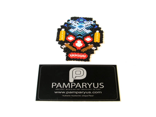 Skull Patch Arte Huichol - Pamparyus 