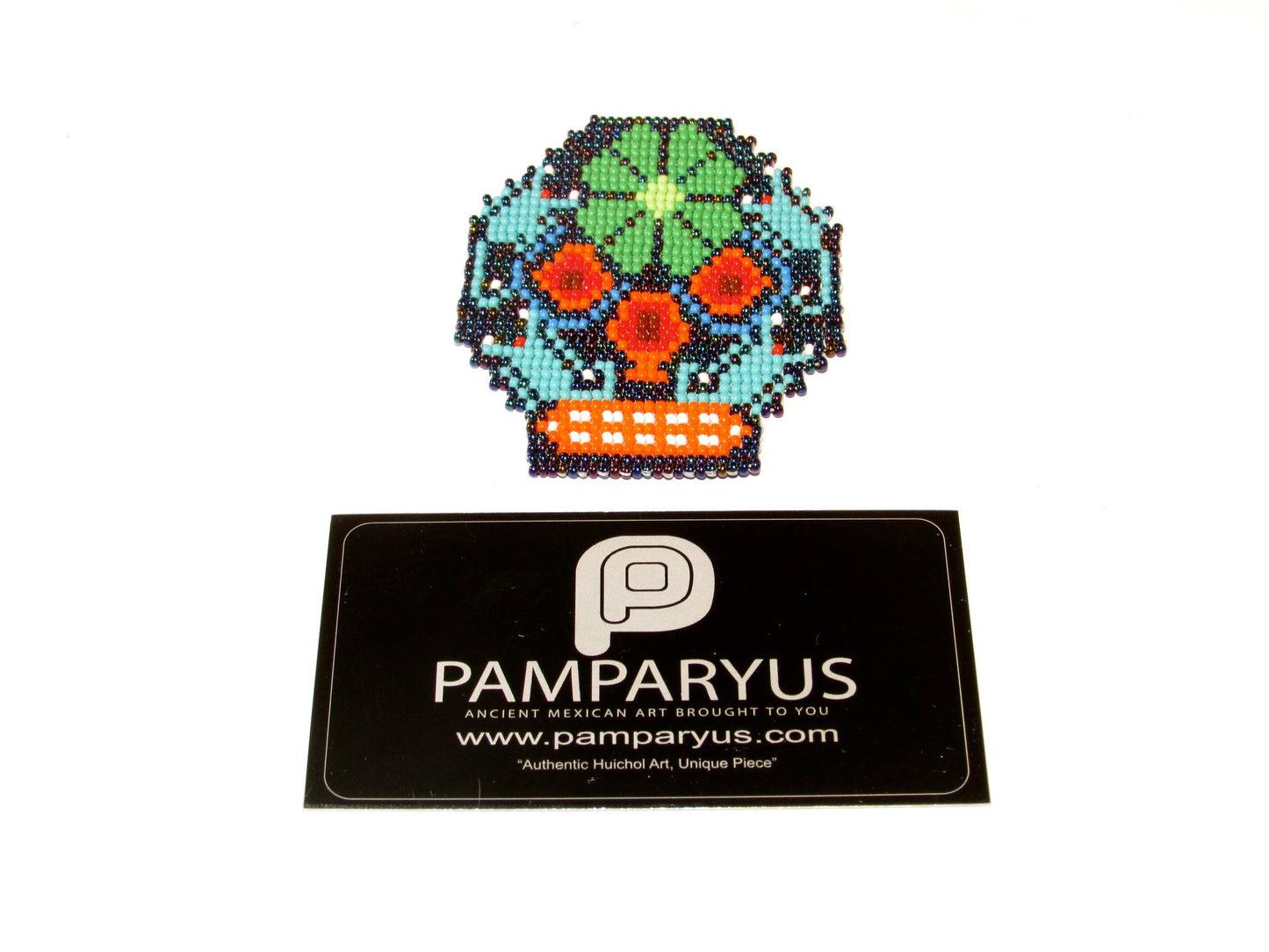 Skull Patch Arte Huichol - Pamparyus 