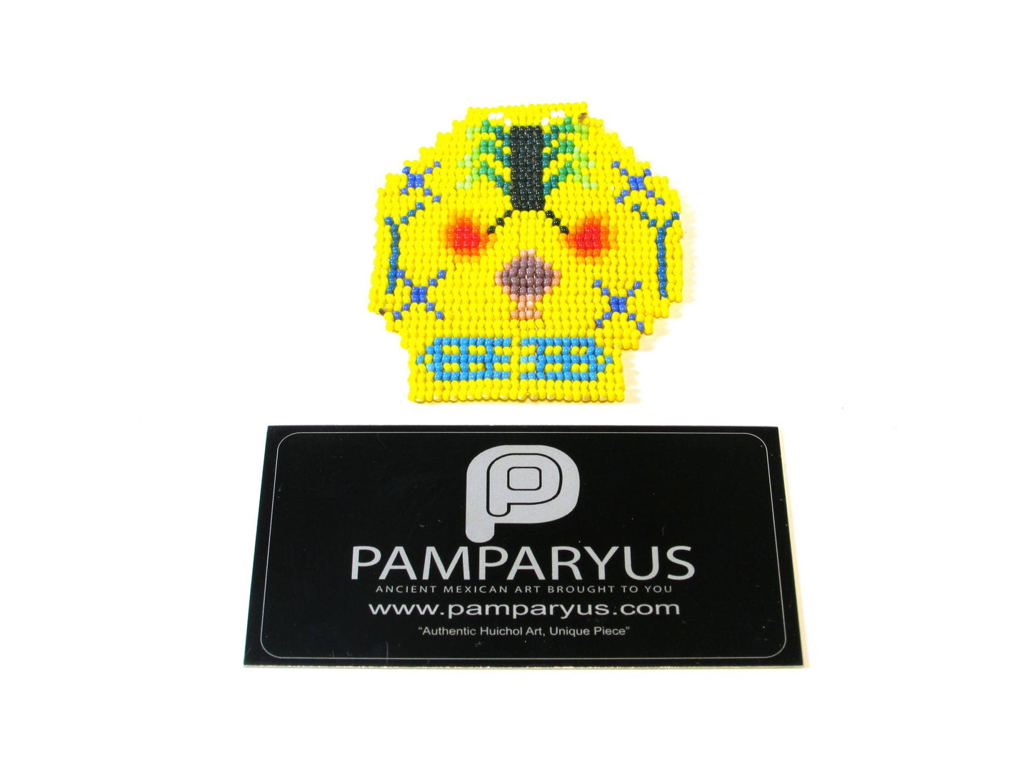 Skull Patch Arte Huichol - Pamparyus 