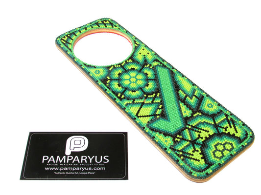 Colgante para puerta No Molestar Huichol Arte Huichol - Pamparyus 