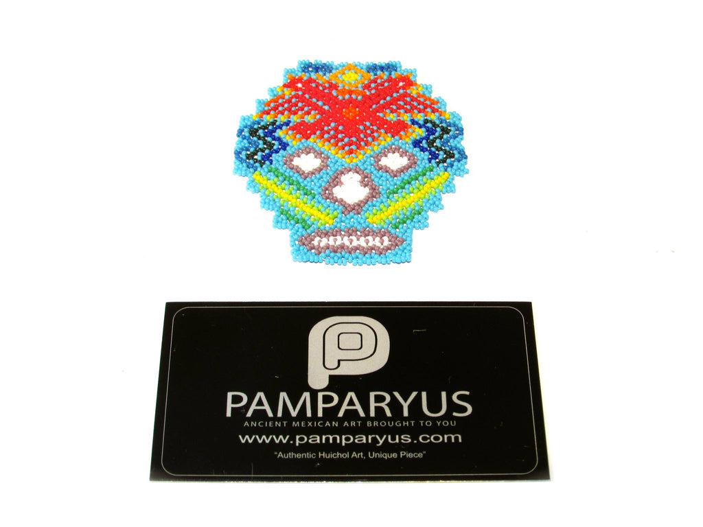 Skull Patch Arte Huichol - Pamparyus 