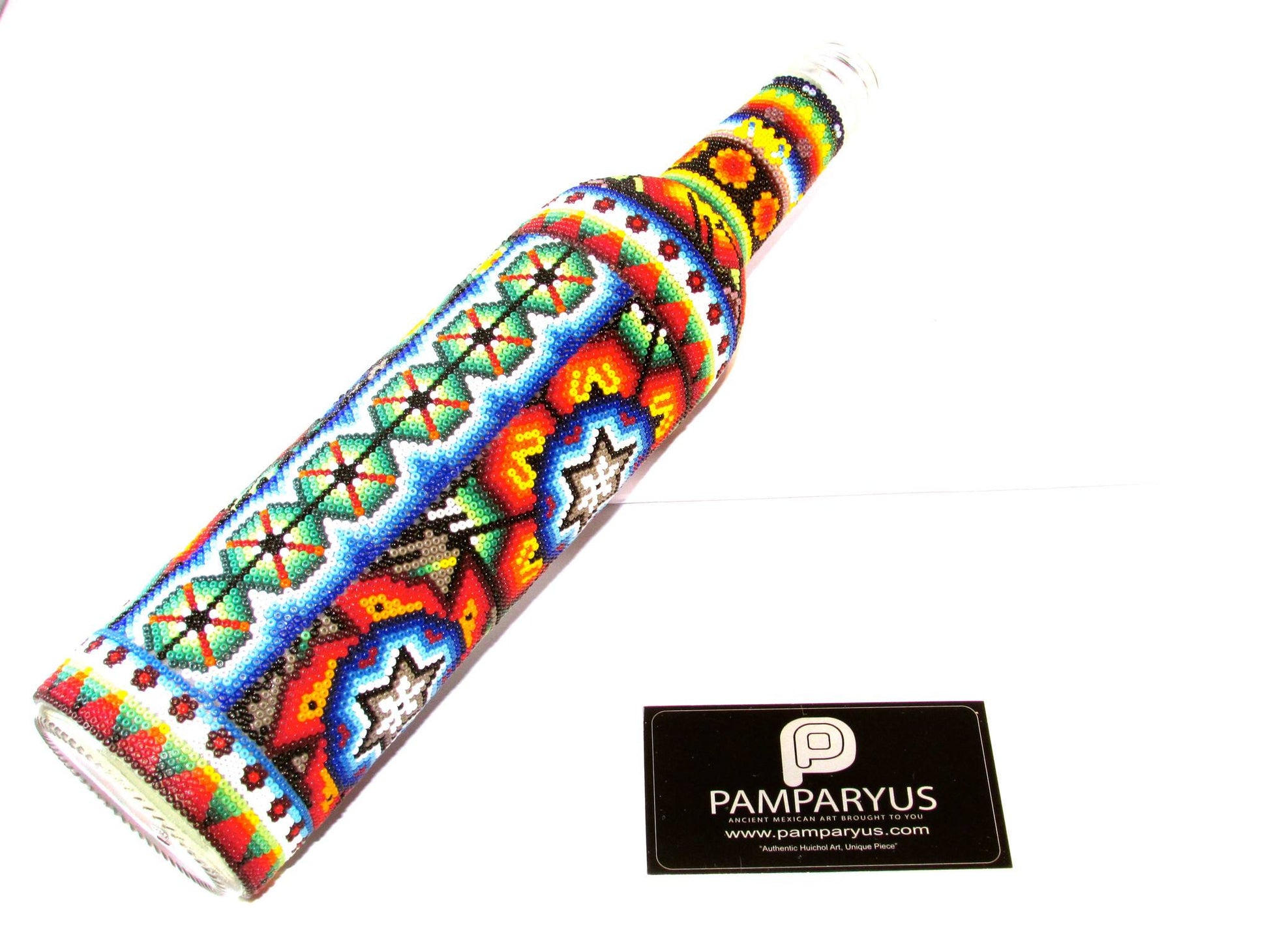 Licorera Charro Huichol Arte Huichol - Pamparyus 