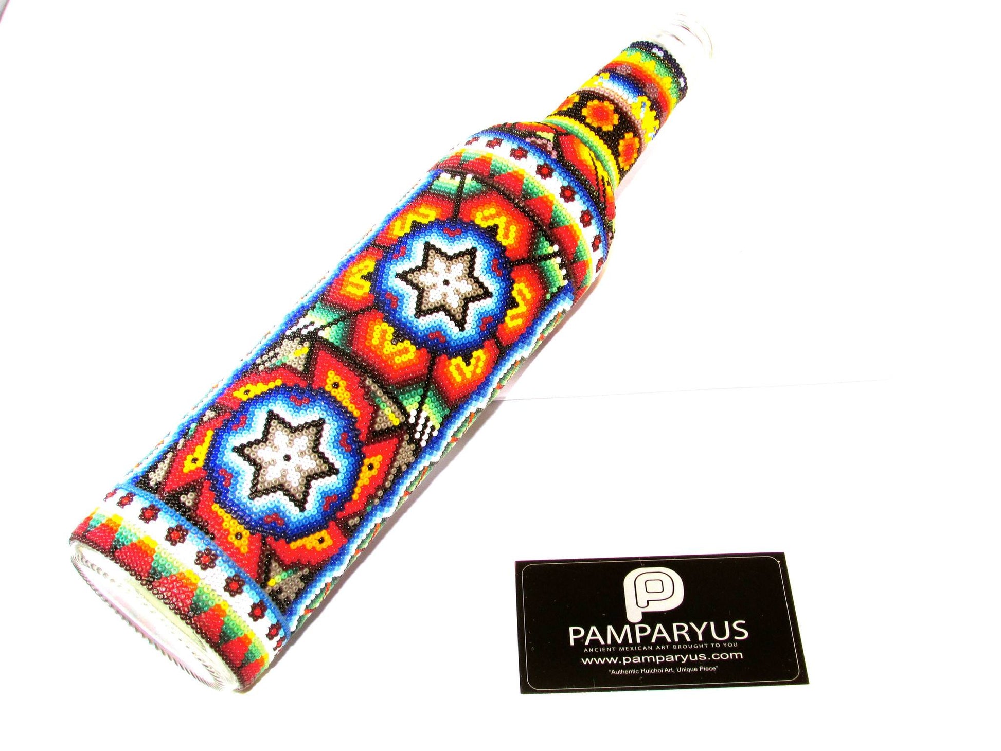 Licorera Charro Huichol Arte Huichol - Pamparyus 