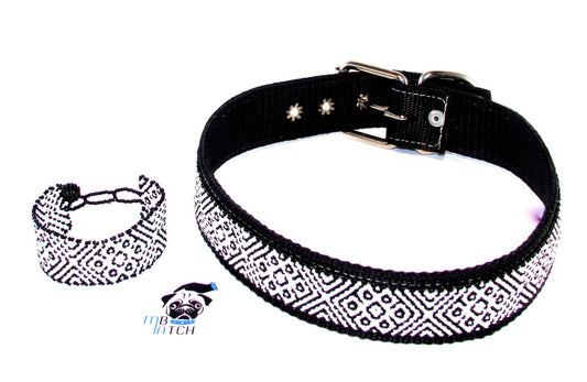 Collar de Perro Huichol #16 Talla Extra Grande (55-68cm) Arte Huichol - Pamparyus 