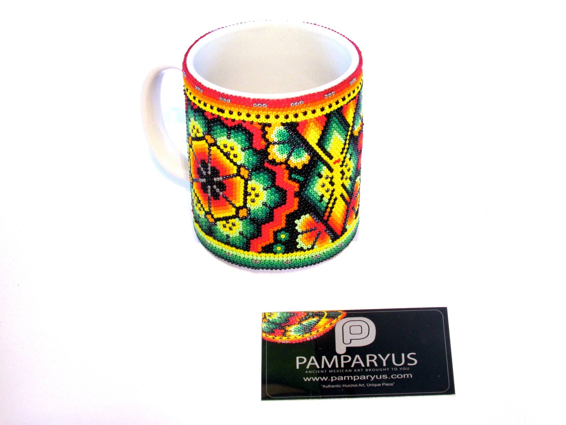 Taza Huichol Arte Huichol - Pamparyus 