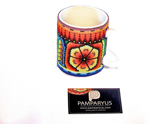 Taza Huichol Arte Huichol - Pamparyus 