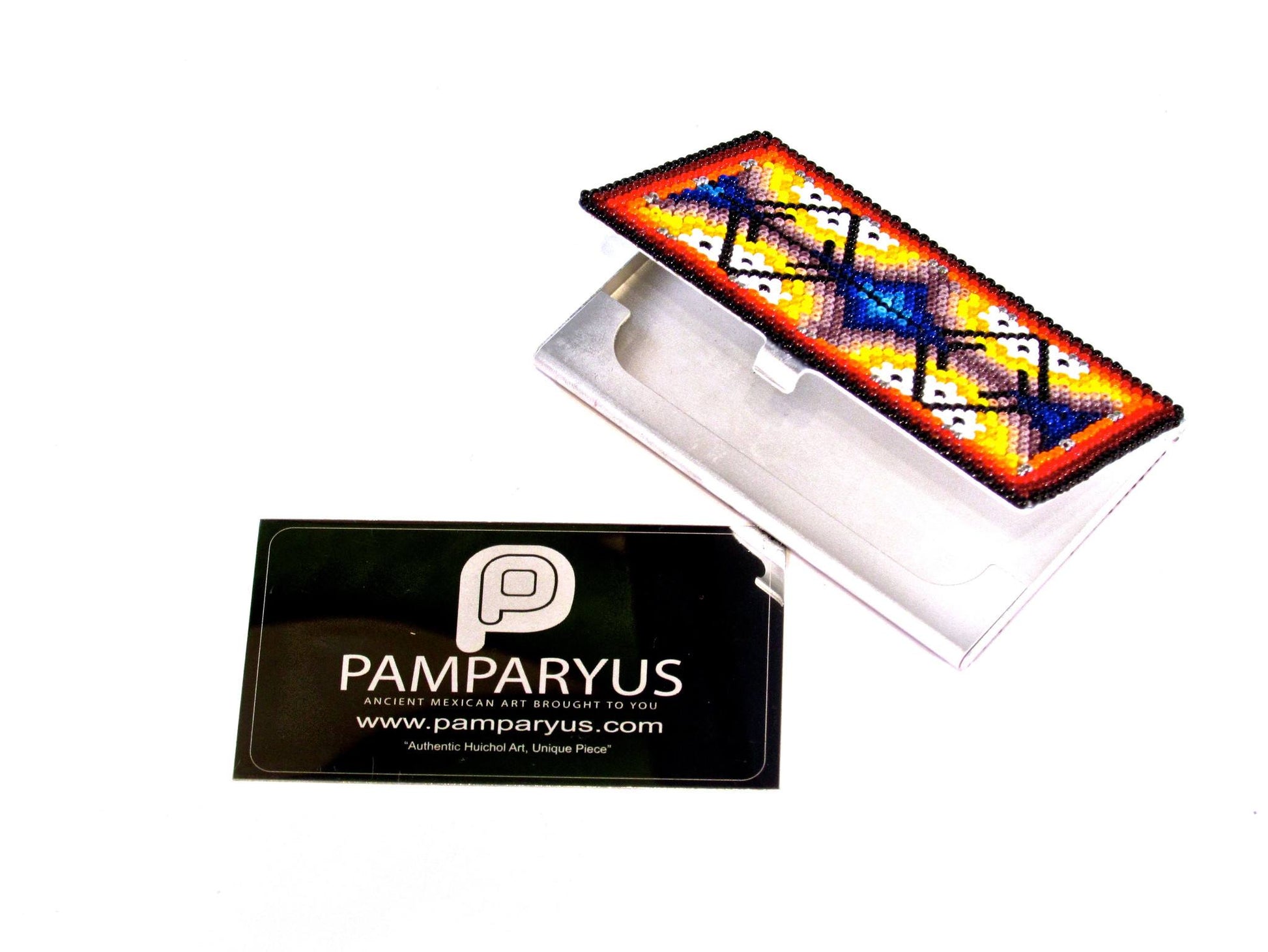 Tarjetero Huichol Arte Huichol - Pamparyus 