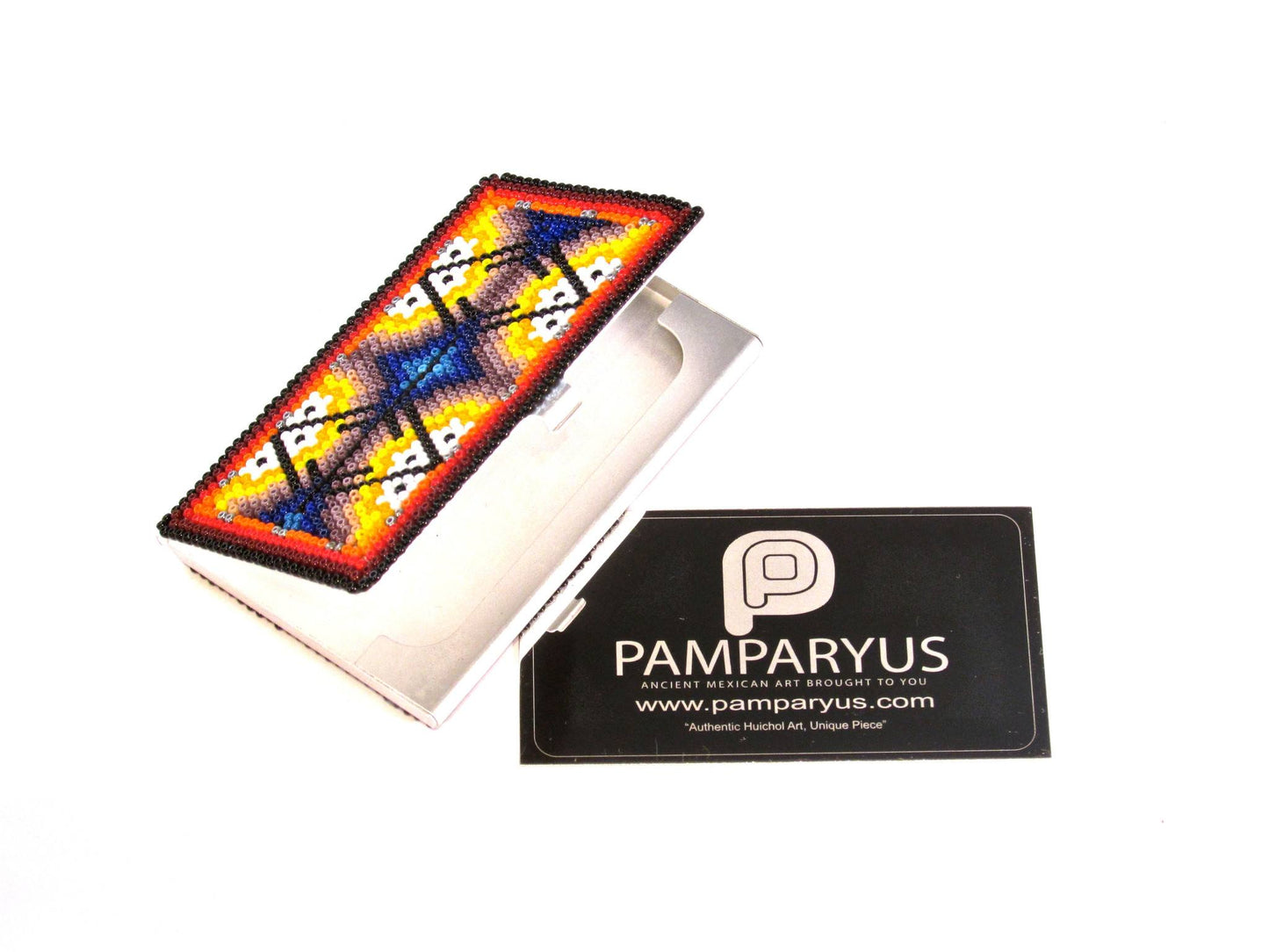 Tarjetero Huichol Arte Huichol - Pamparyus 