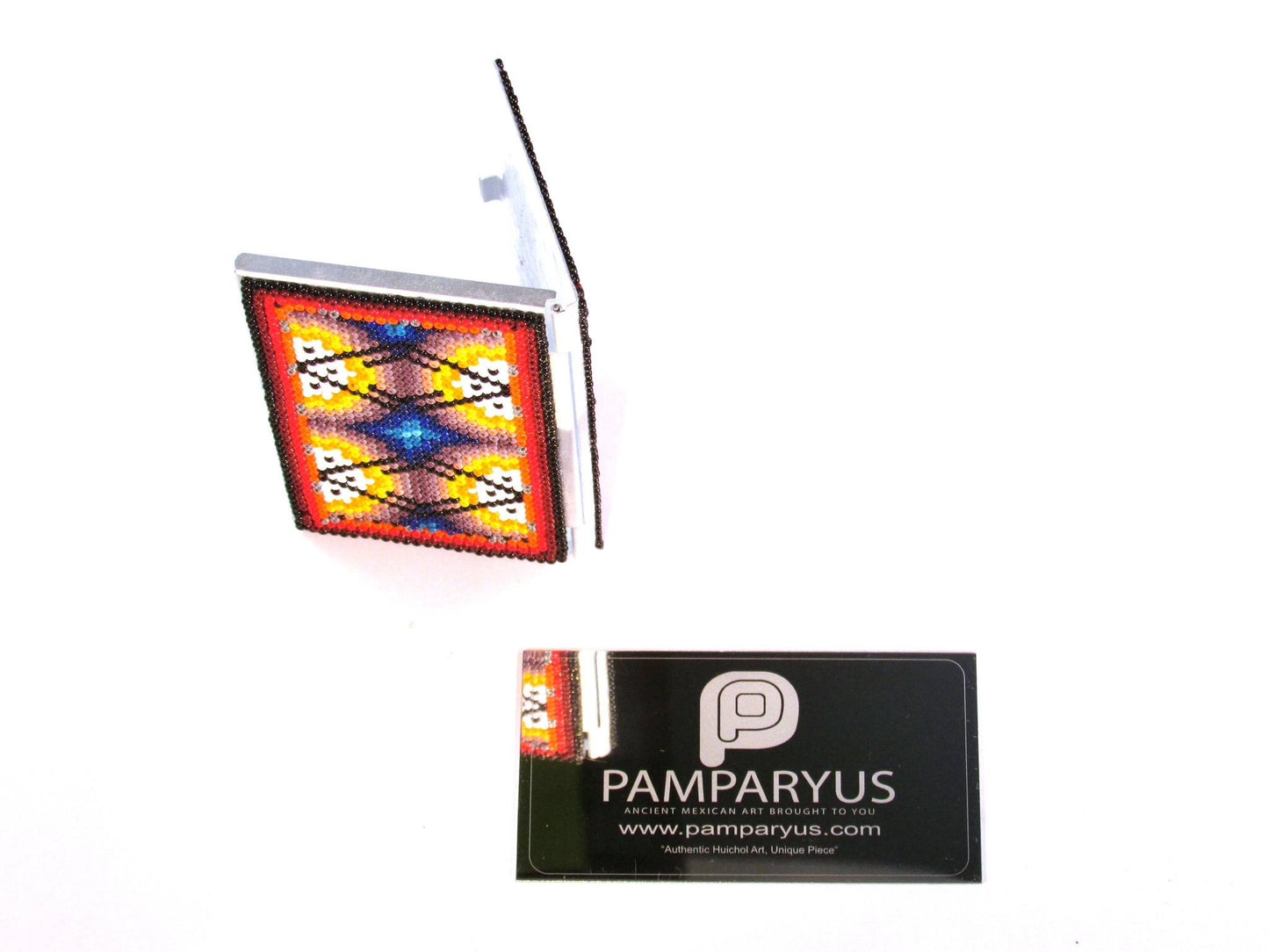 Tarjetero Huichol Arte Huichol - Pamparyus 