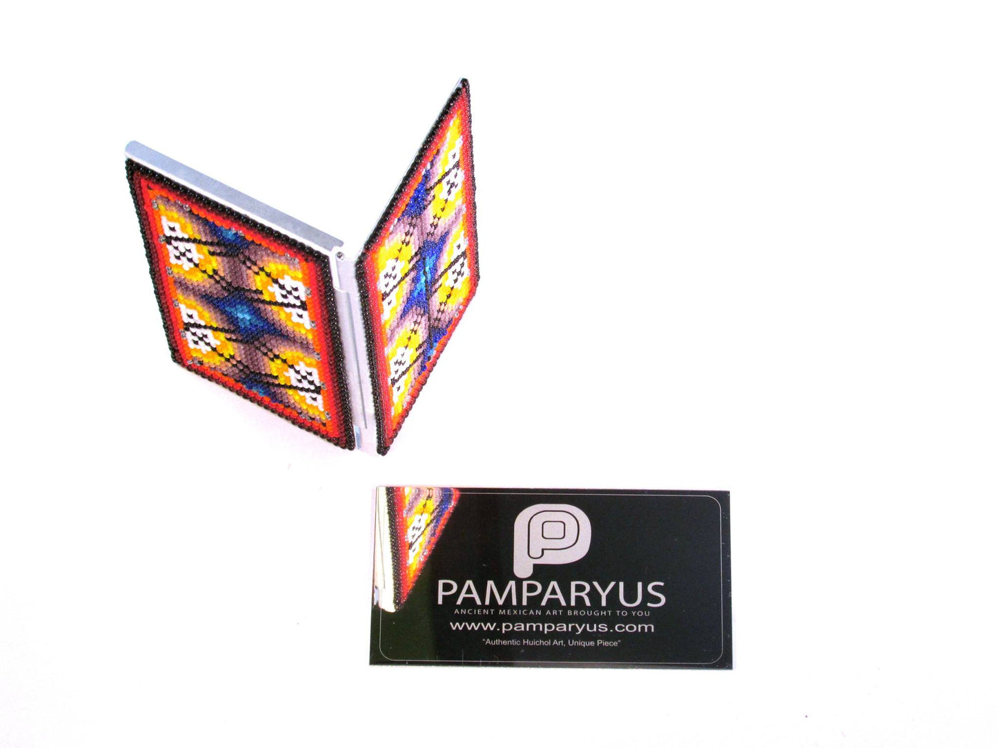 Tarjetero Huichol Arte Huichol - Pamparyus 