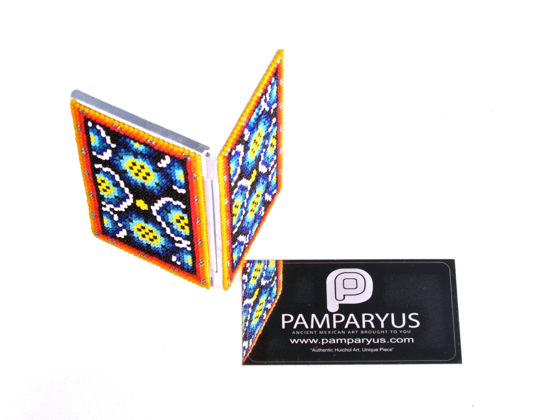Tarjetero Huichol Arte Huichol - Pamparyus 