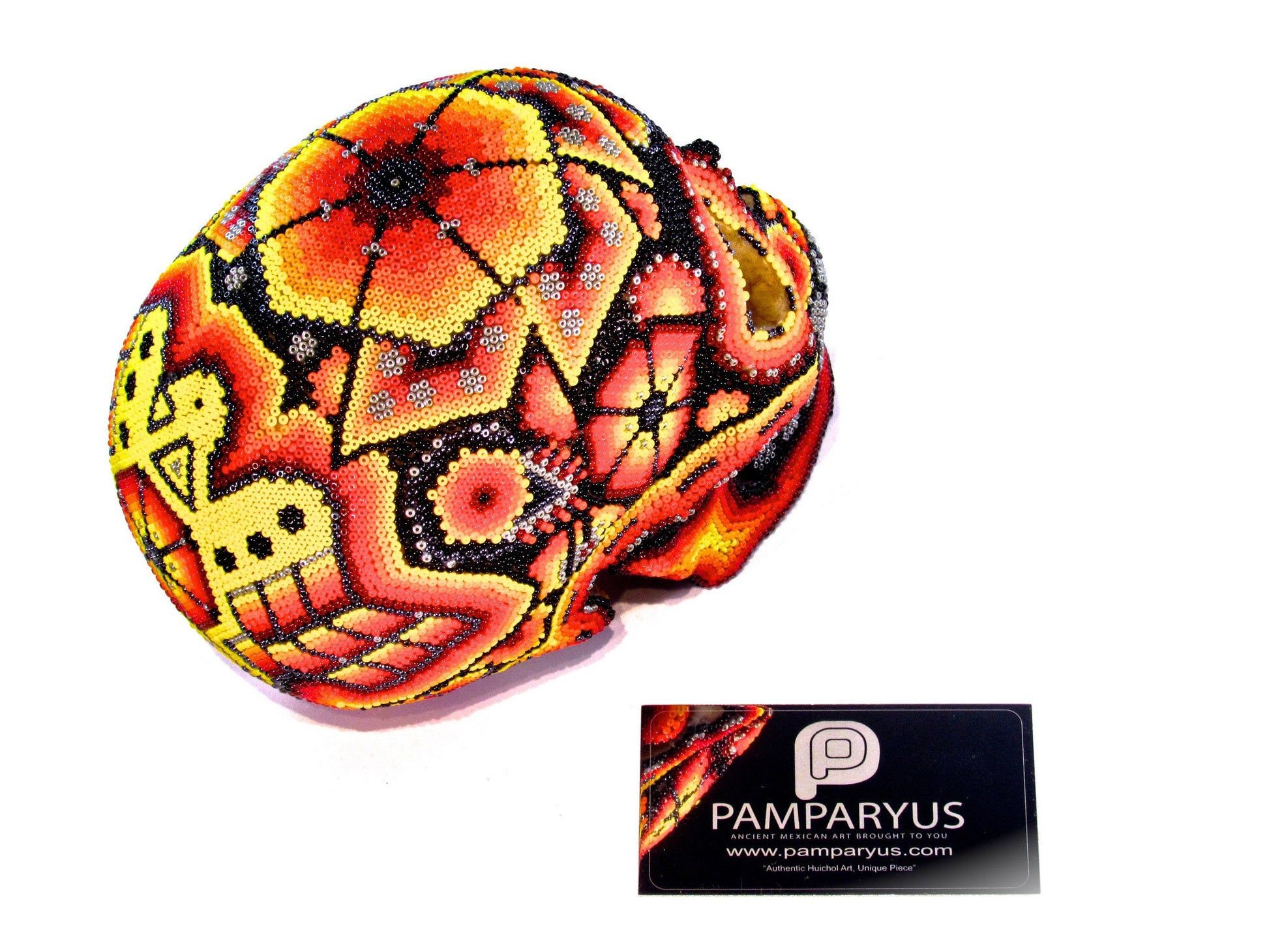 Craneo Calavera Huichol Arte Huichol - Pamparyus 
