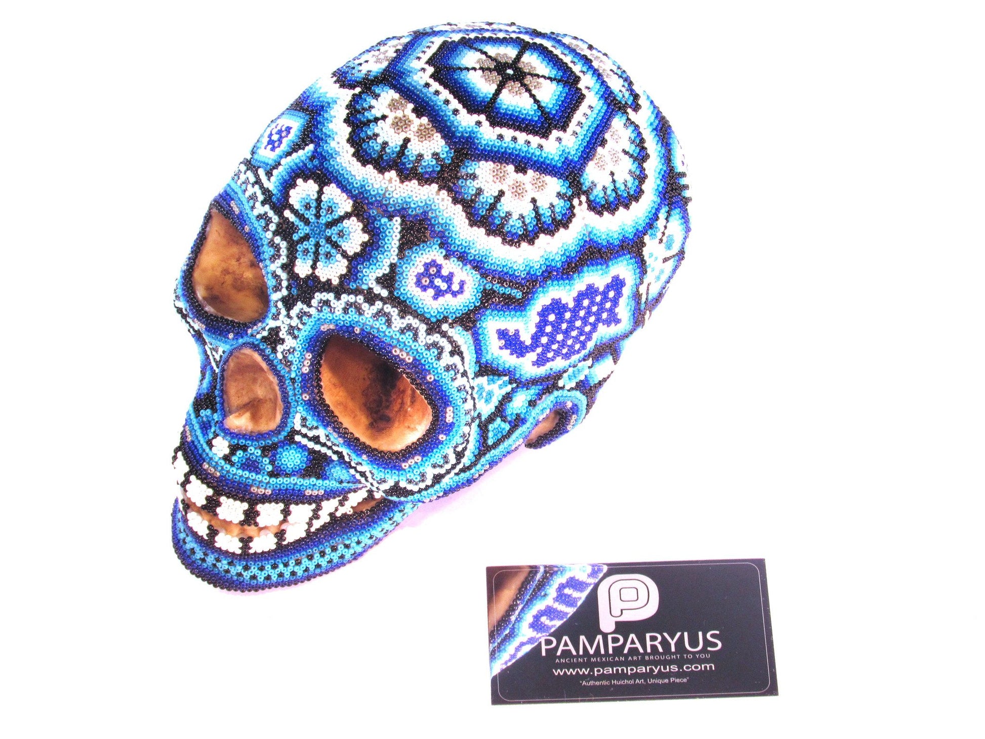 Craneo Calavera Huichol Arte Huichol - Pamparyus 
