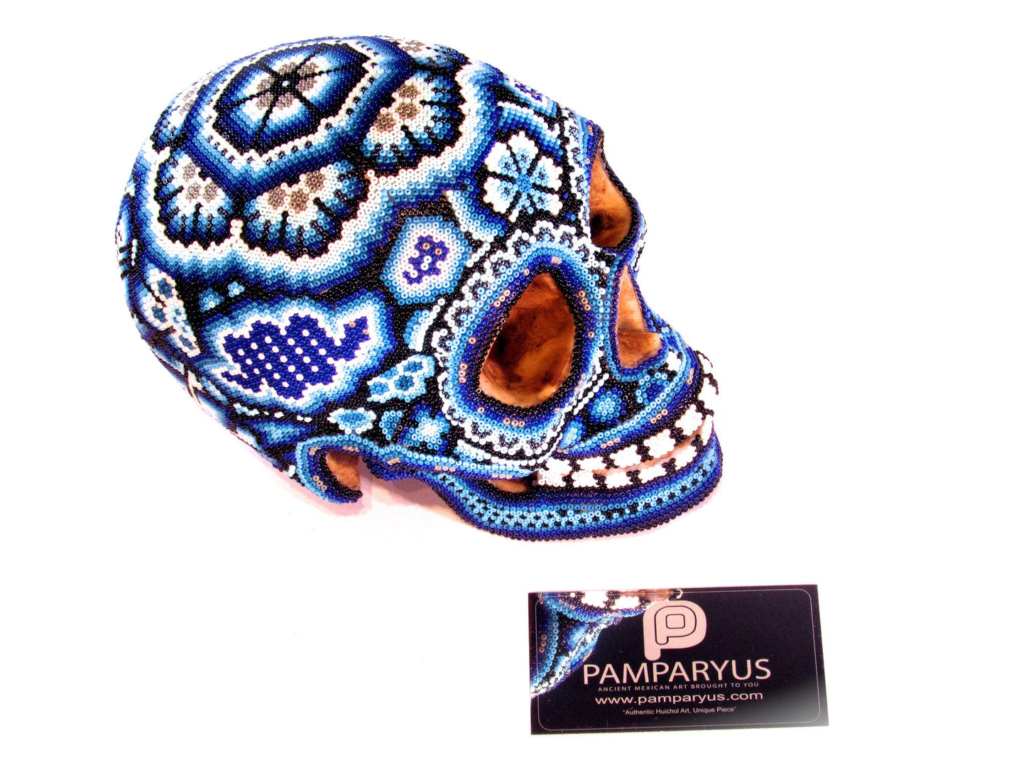 Craneo Calavera Huichol Arte Huichol - Pamparyus 