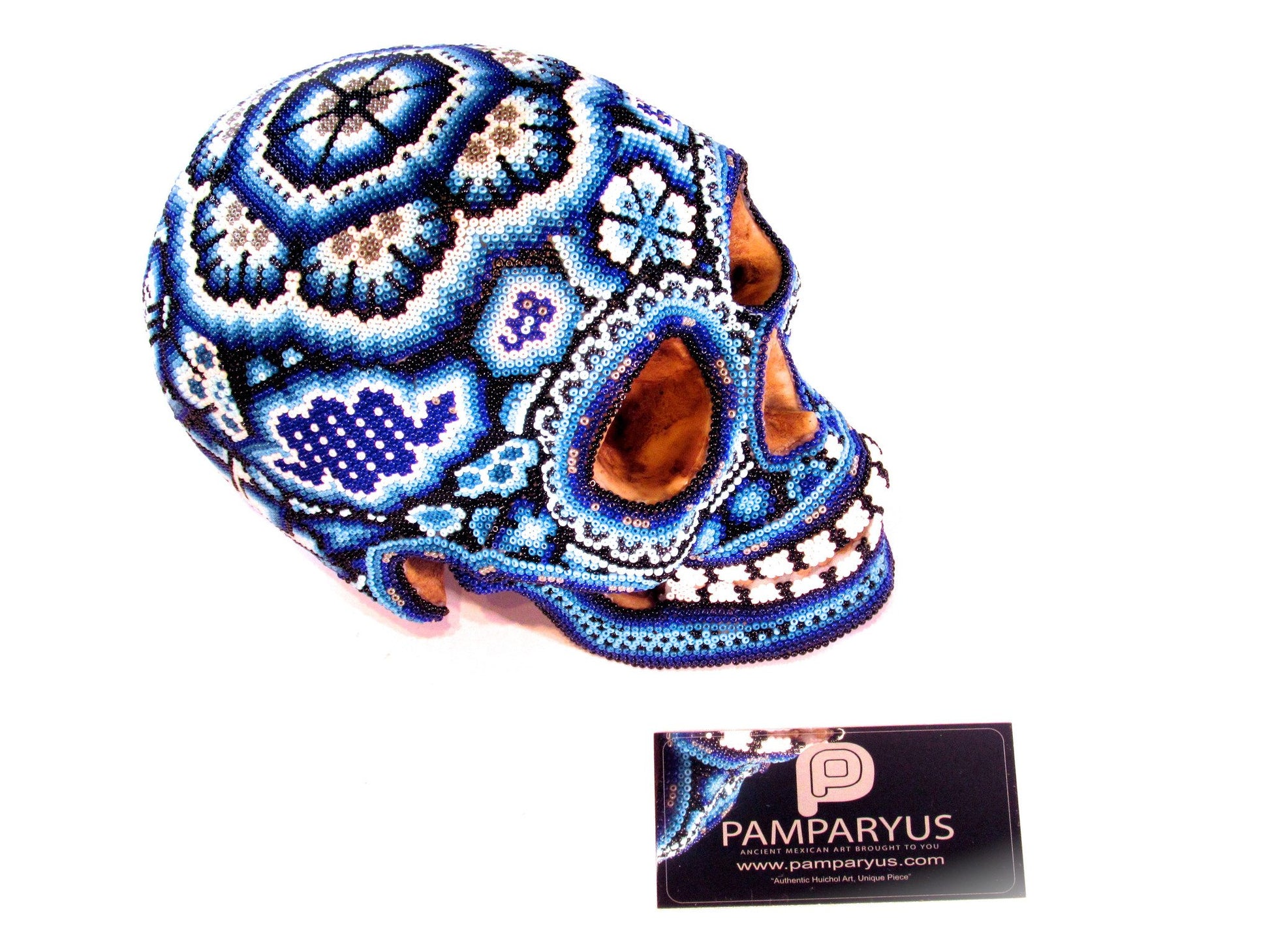 Craneo Calavera Huichol Arte Huichol - Pamparyus 