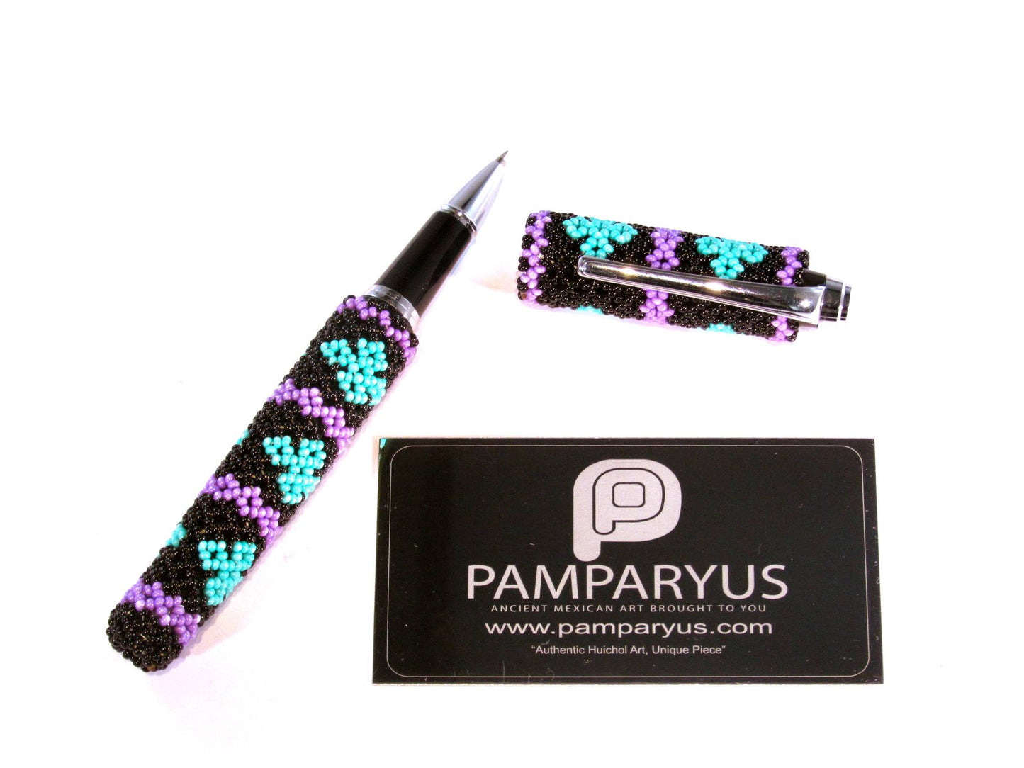 Pluma Bolígrafo Huichol Arte Huichol - Pamparyus 