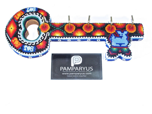 Porta Llaves Huichol Arte Huichol - Pamparyus 