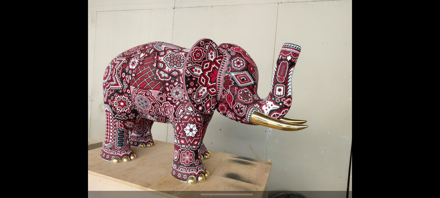 Elefante Huichol Rojo - Pamparyus