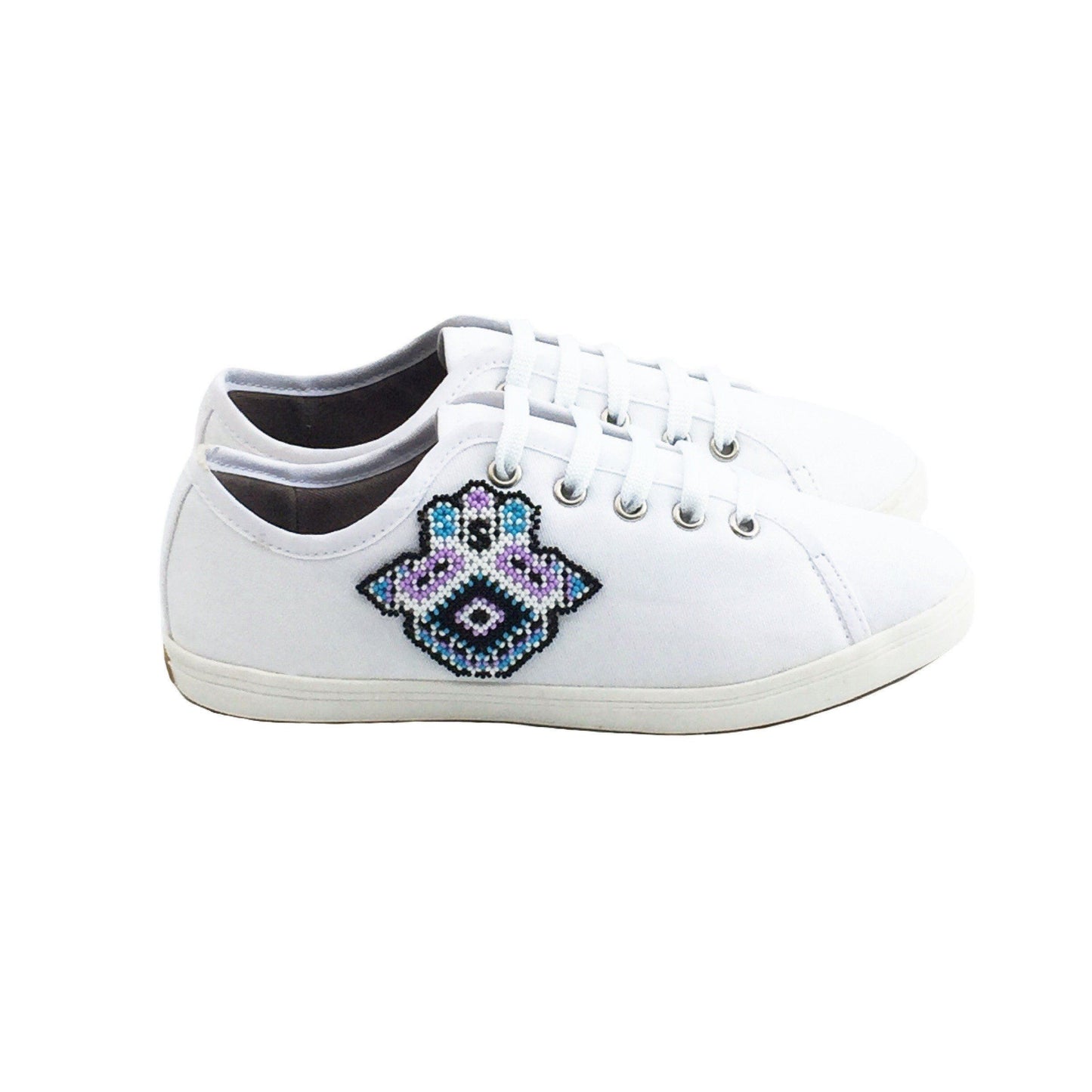 Tenis Huichol Hamsa Arte Huichol - Pamparyus 